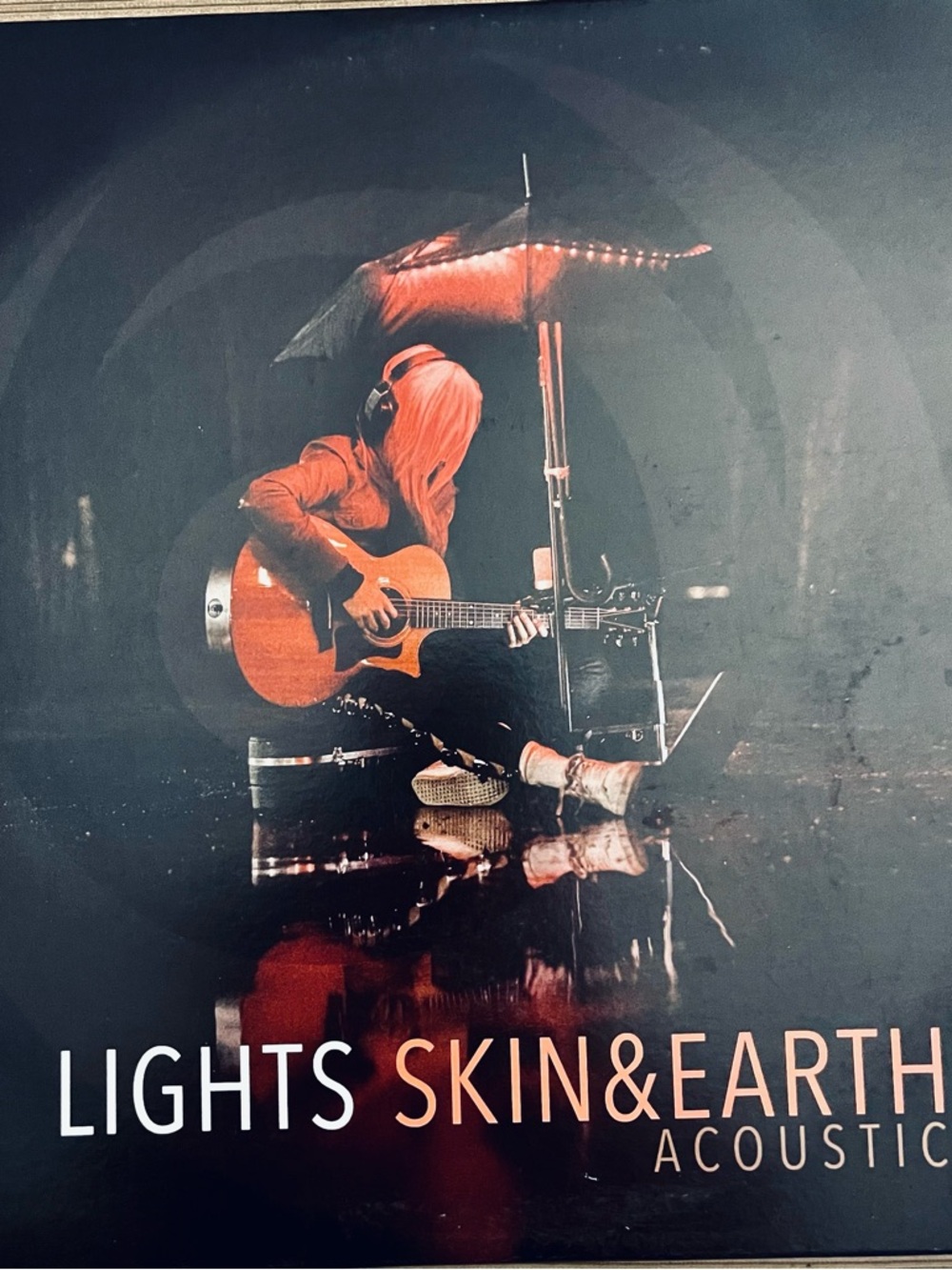 Lights Skin & Earth Acoustic Wall Art Print - Orange and Black